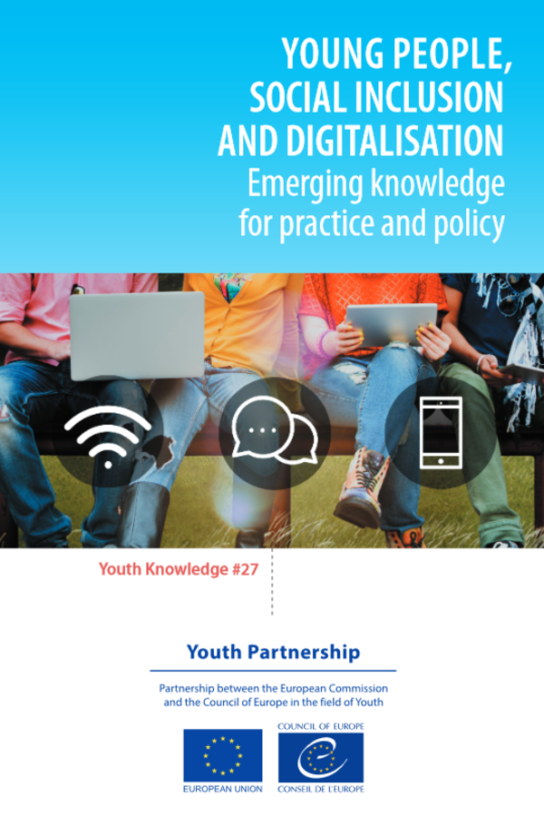 Cover der Publikation Young people, social inclusion and digitalisation. Emerging knowledge for practice and policy (c) Council of Europe and European Commission